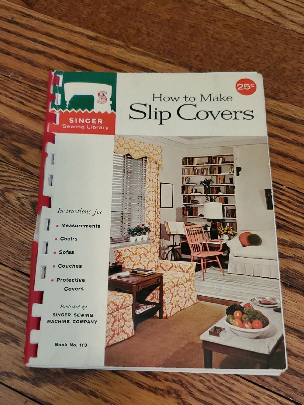 Vtg 1961, How to Make Slip Covers Sewing Guide - Singer Sewing Library